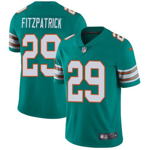Nike Miami Dolphins 29 Minkah Fitzpatrick Aqua Green Alternate Men Stitched NFL Vapor Untouchable Limited Jersey